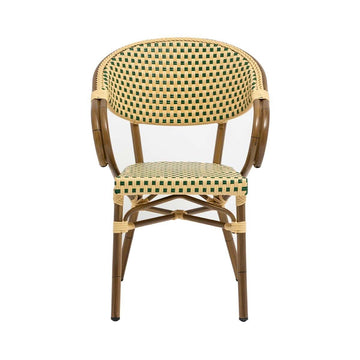 Se Paris - Caféstol m. armlæn - Flet - Grøn-beige ✔ Kæmpe udvalg i Zederkof ✔ Hurtig levering: 1 - 2 Hverdage samt billig fragt - Varenummer: ZDK-231662 og barcode / Ean: på lager - Udsalg på Udendørs > Udendørs Stole > Cafestole udendørs > CAFESTOL FRANSKFLET Spar op til 58% - Over 1334 design brands på udsalg